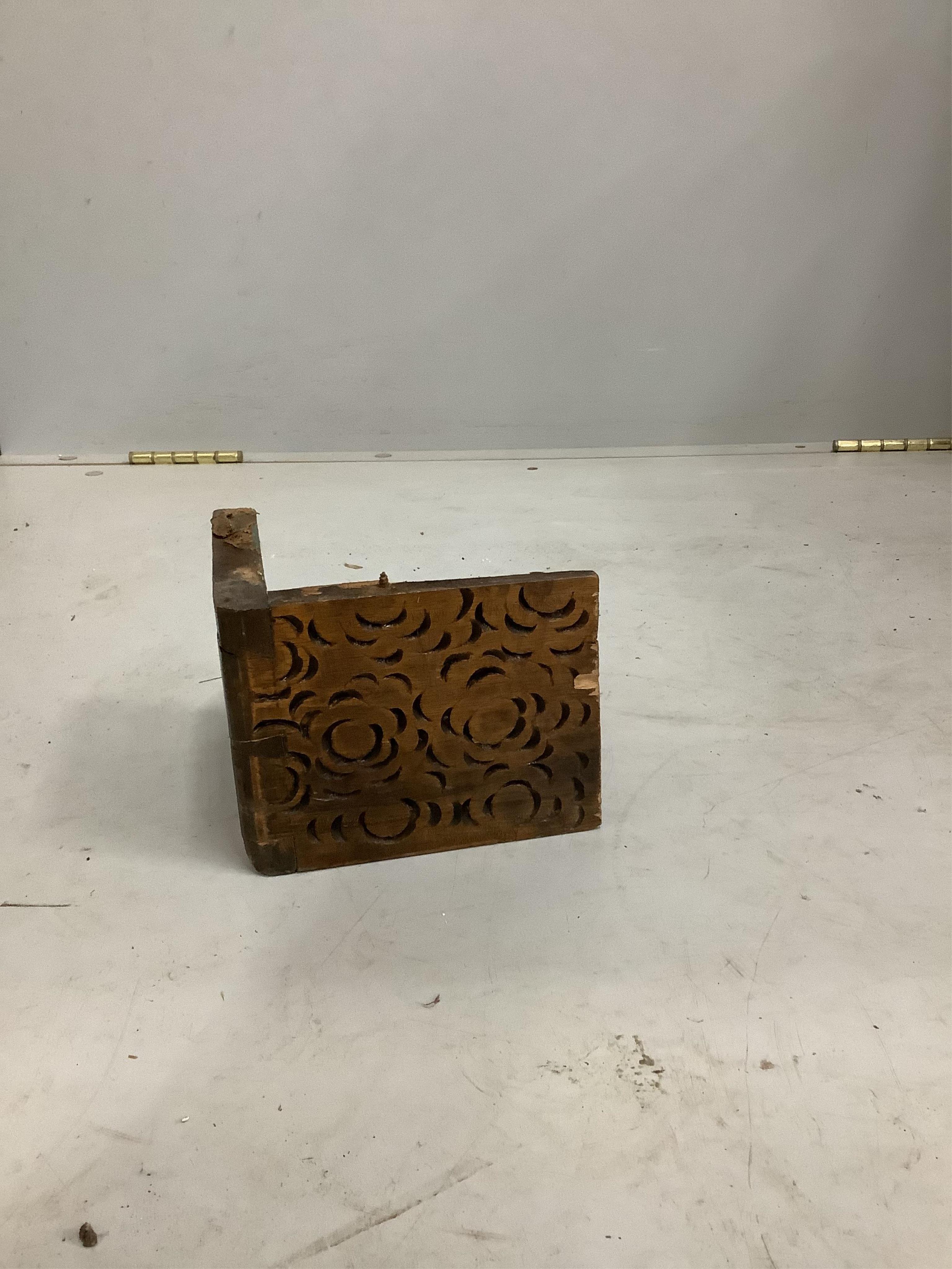 A Chinese carved camphor wood trunk, width 100cm, depth 48cm, height 59cm. Condition - fair to good